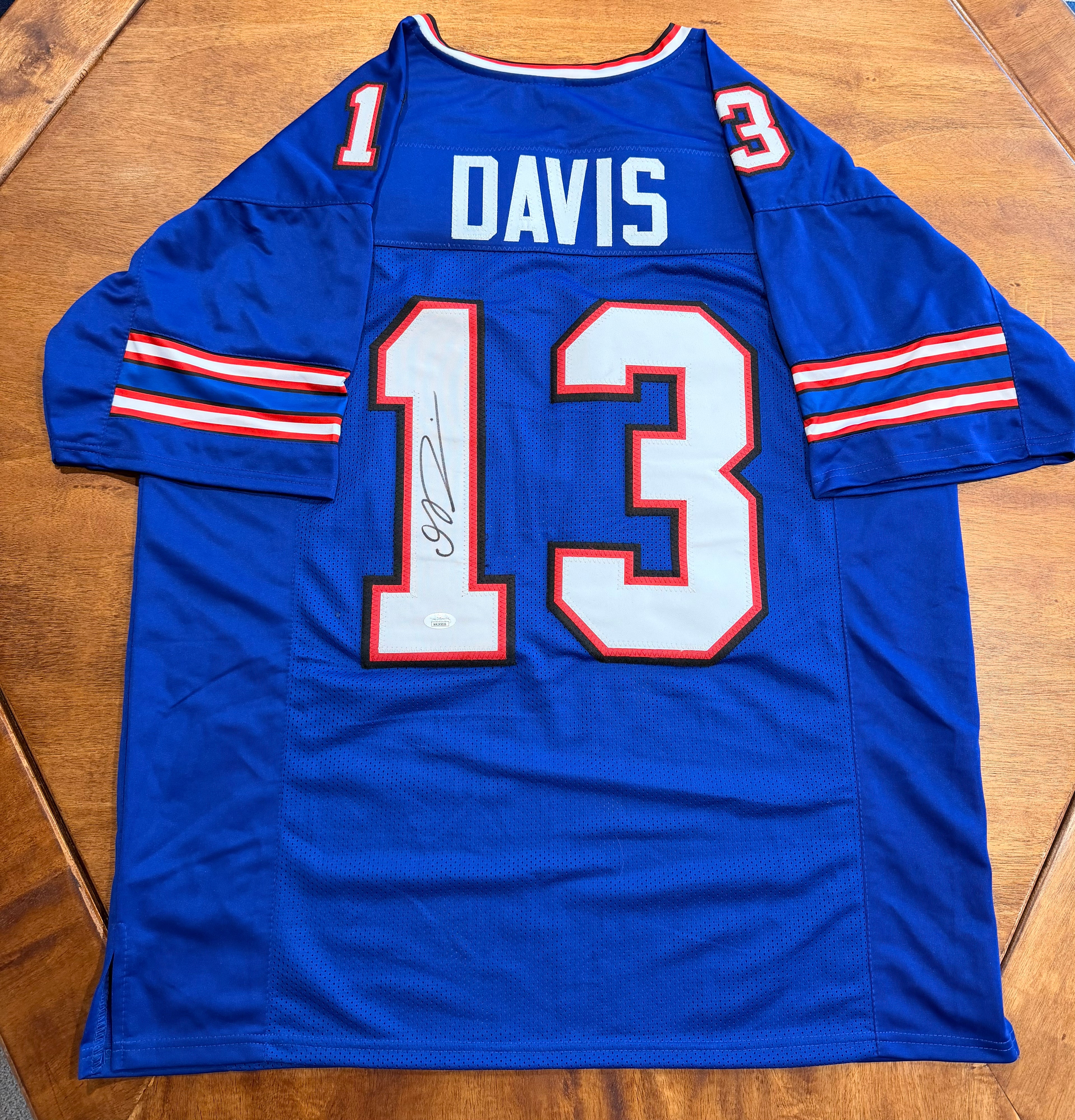 Gabe Davis Signed Custom Jersey with JSA (NFL Buffalo Bills)
