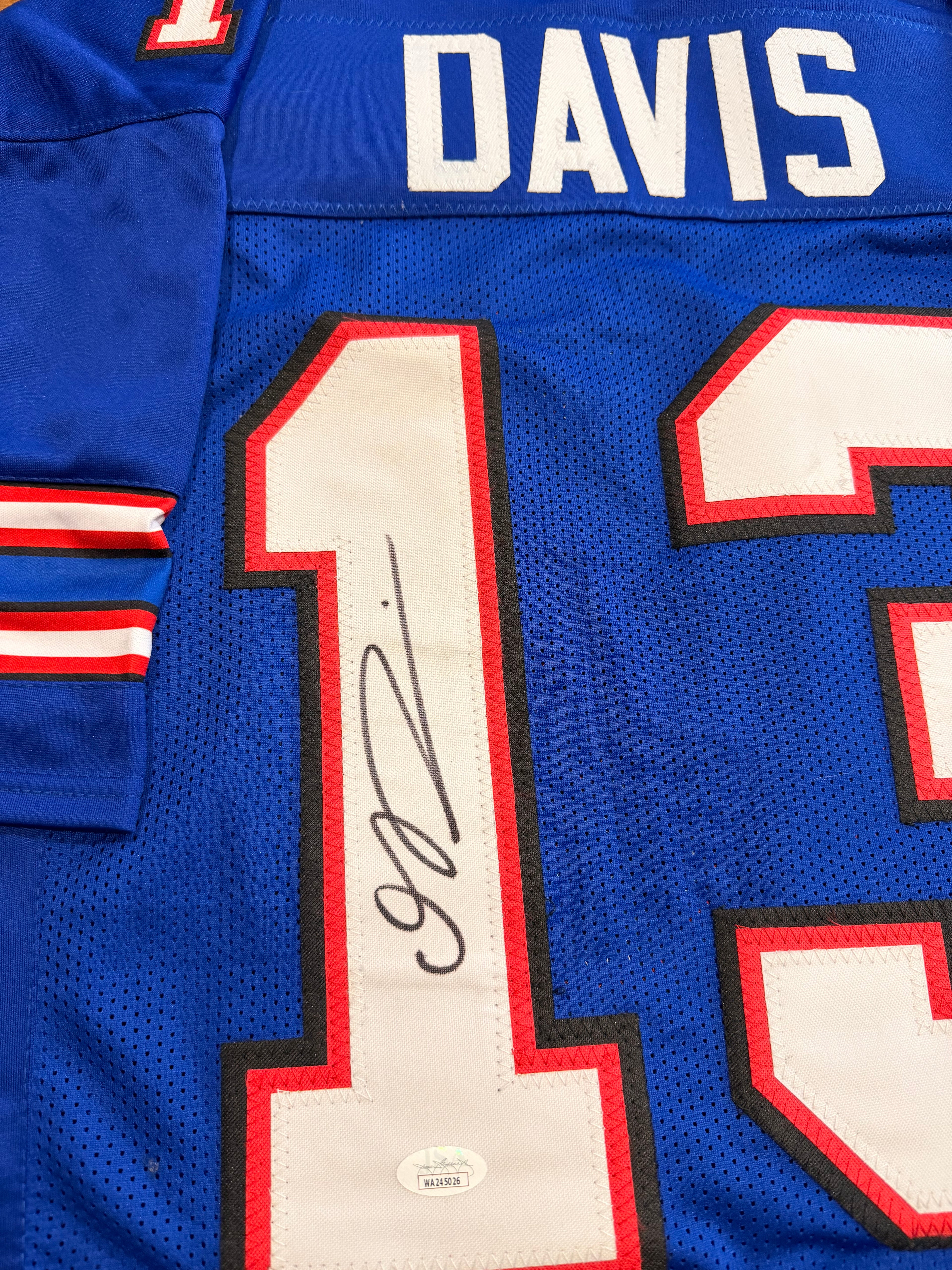 Gabe Davis Signed Custom Jersey with JSA (NFL Buffalo Bills)