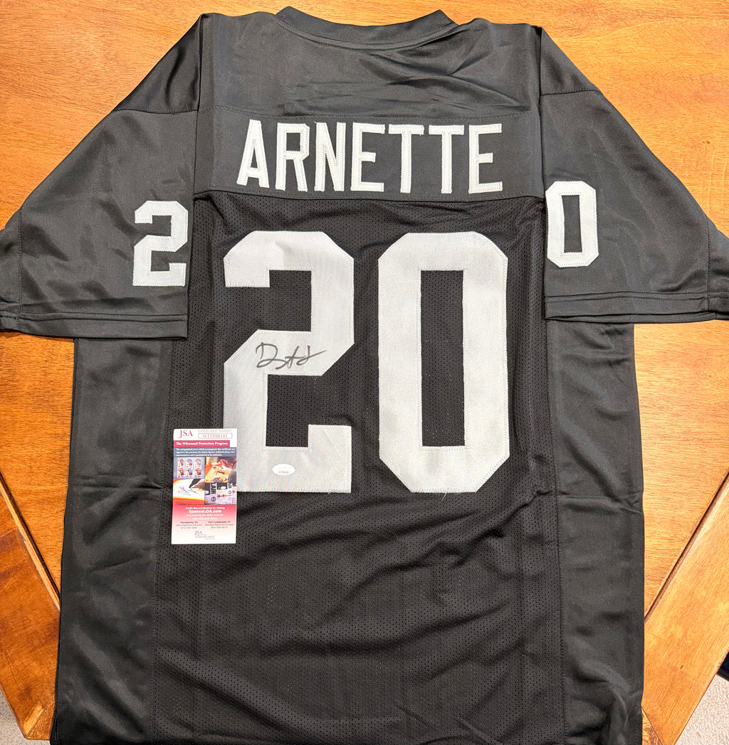 Damon Arnette Signed Custom Jersey with JSA COA (NFL Las Vegas Raiders)