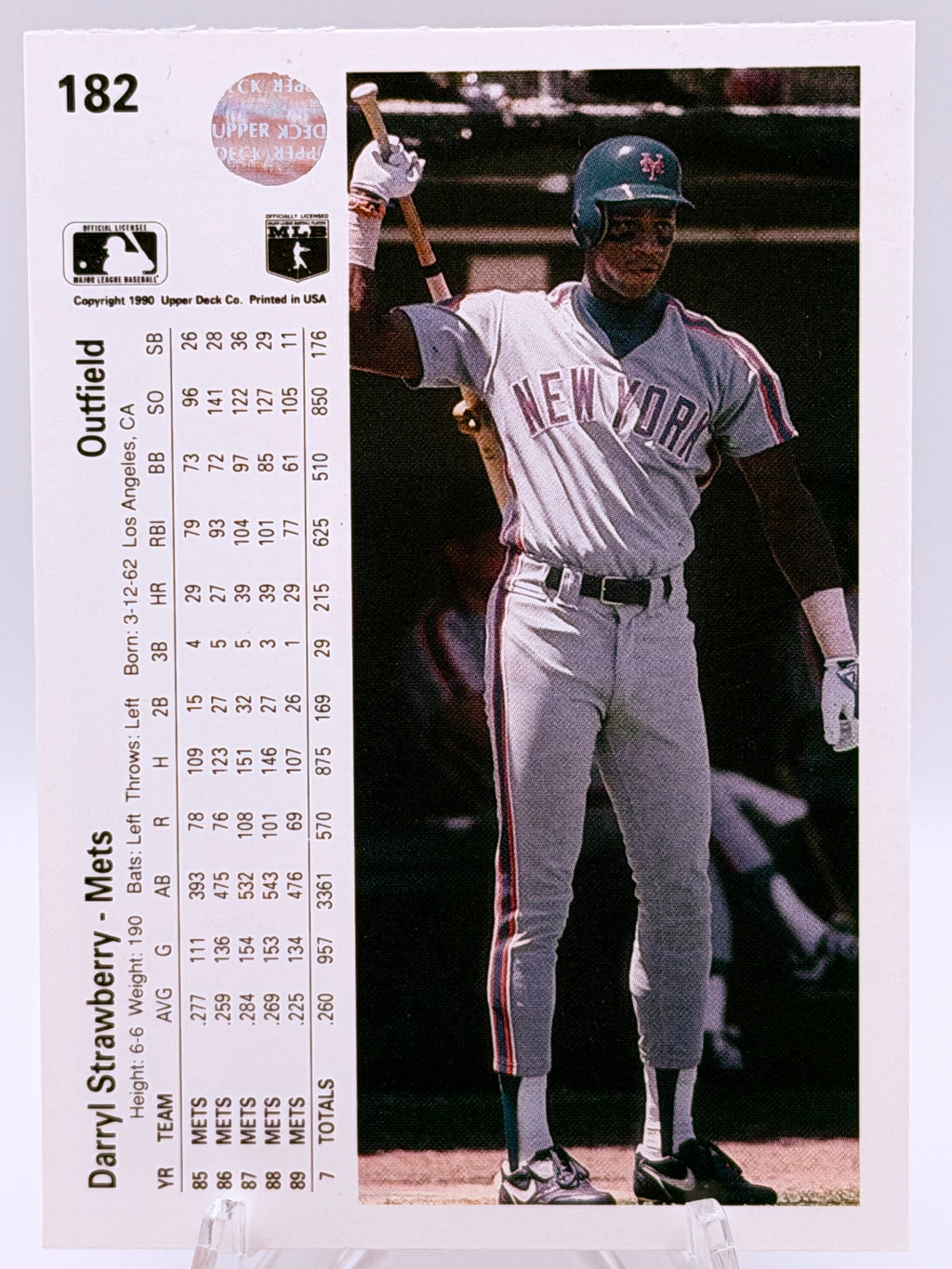 1990 Uppder Deck Darryl Strawberry #182