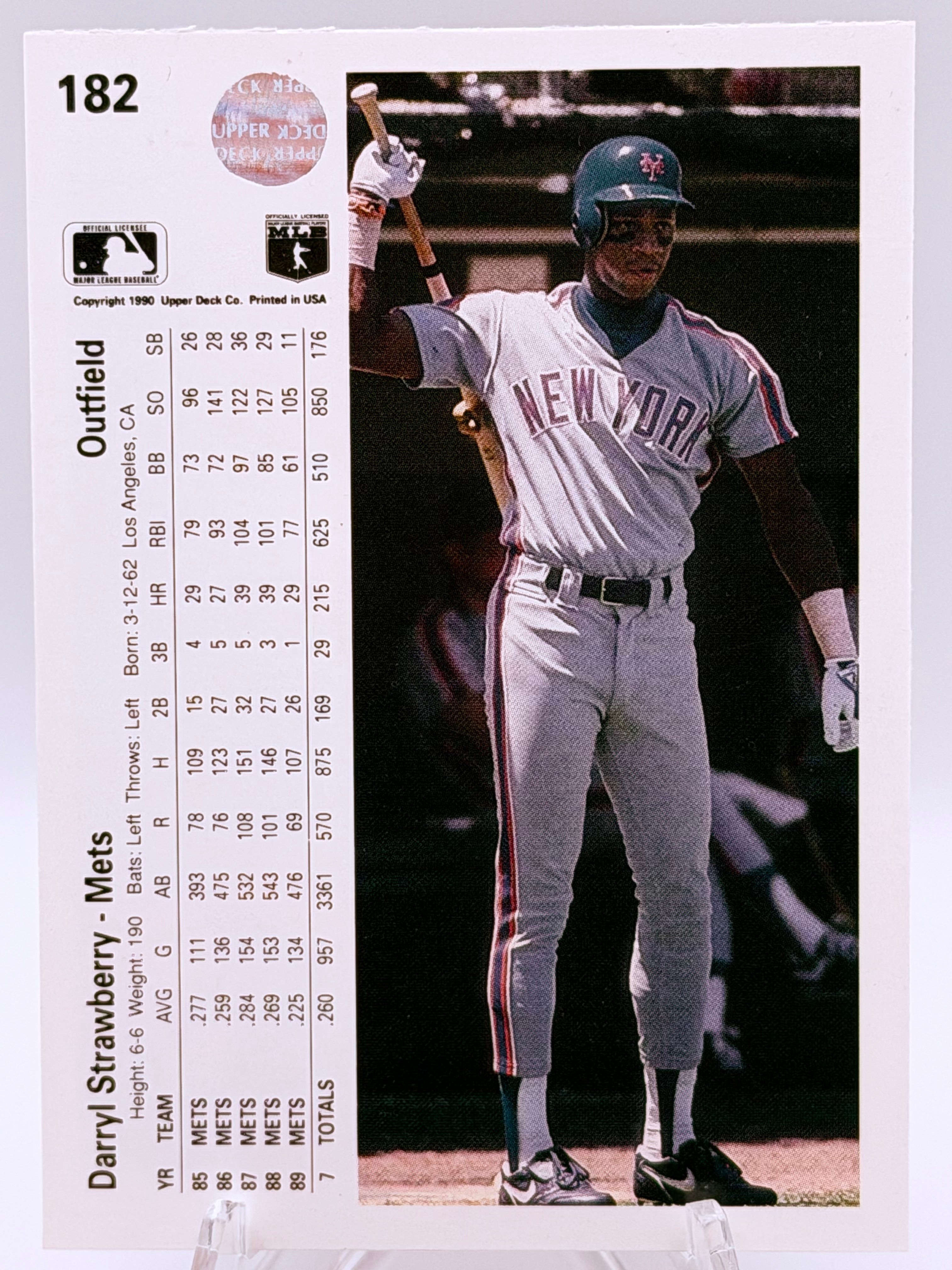 1990 Uppder Deck Darryl Strawberry #182