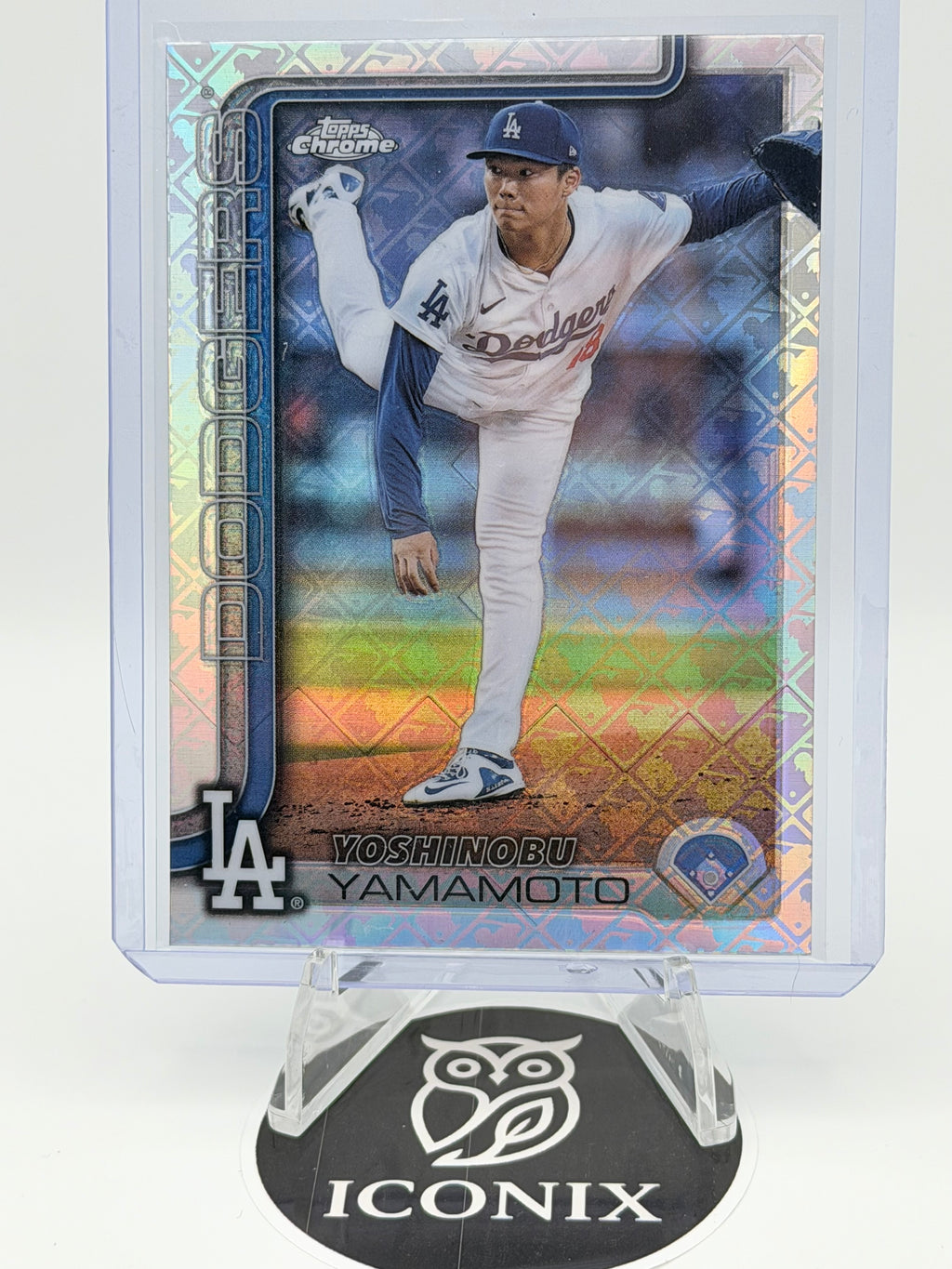 2025 Topps Chrome Yashinobu Yamamoto Logo Refractor #179