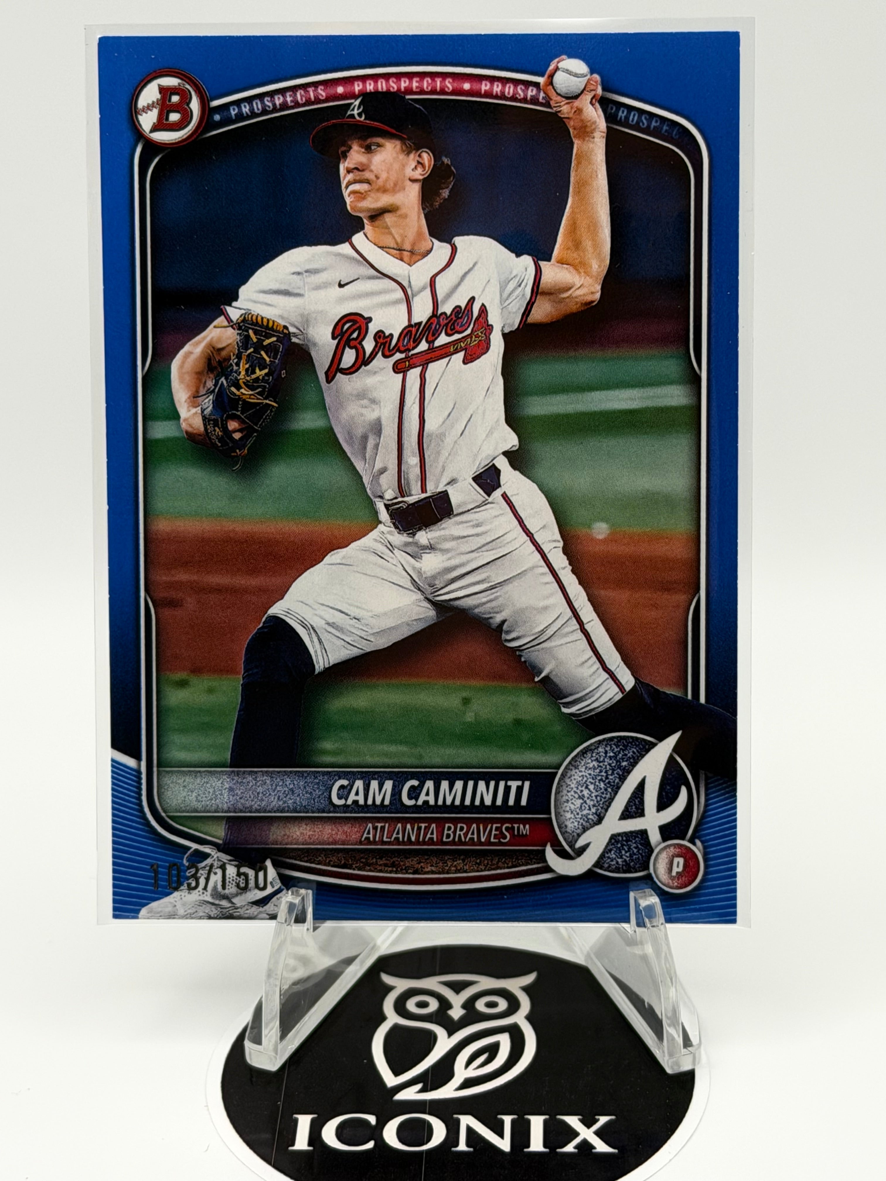 2025 Bowman Cam Caminiti 1st Prospects Blue Refractor 103/150 #BP-46