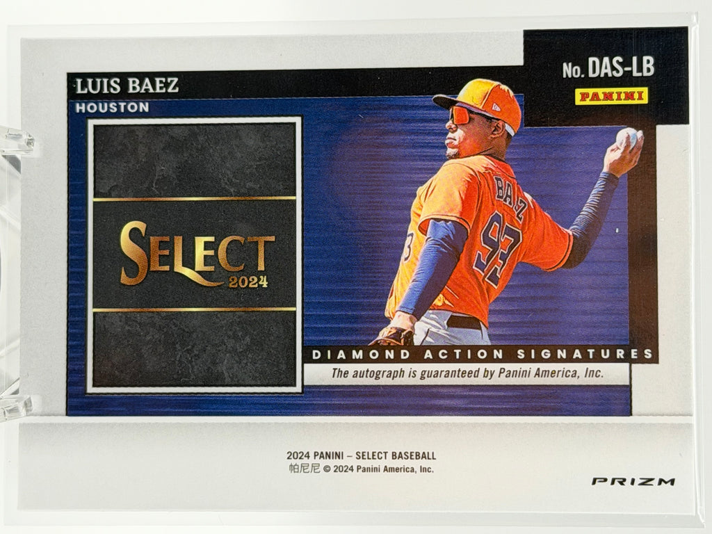 2024 Panini Select Luis Baez Autograph Diamond #DAS-LB