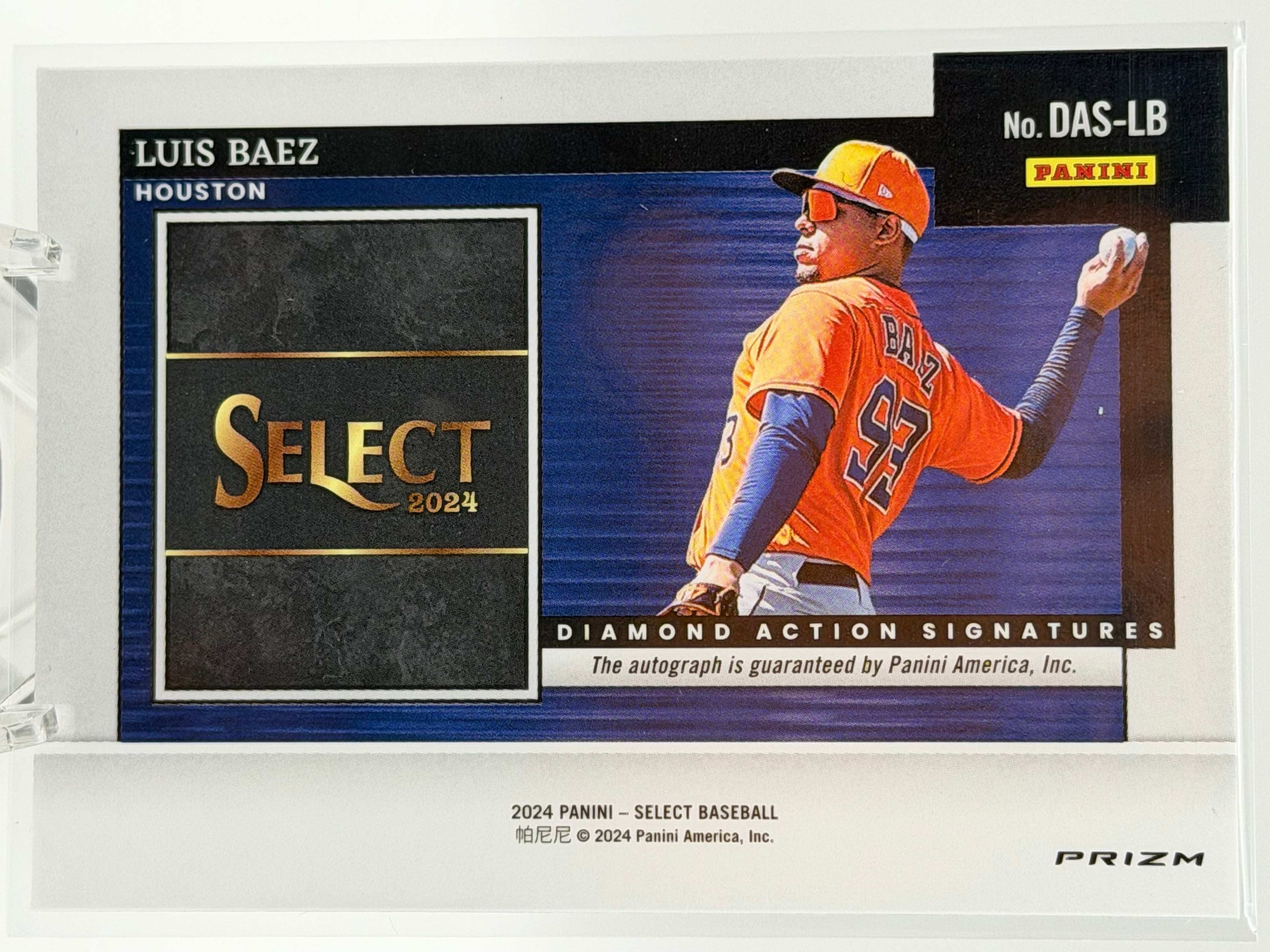 2024 Panini Select Luis Baez Autograph Diamond #DAS-LB
