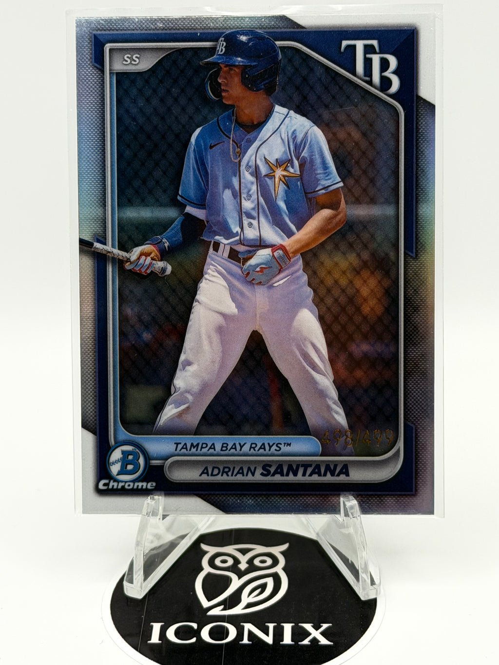 2024 Bowman Chrome Adrian Santana Refractor 498/499 #BCP-61