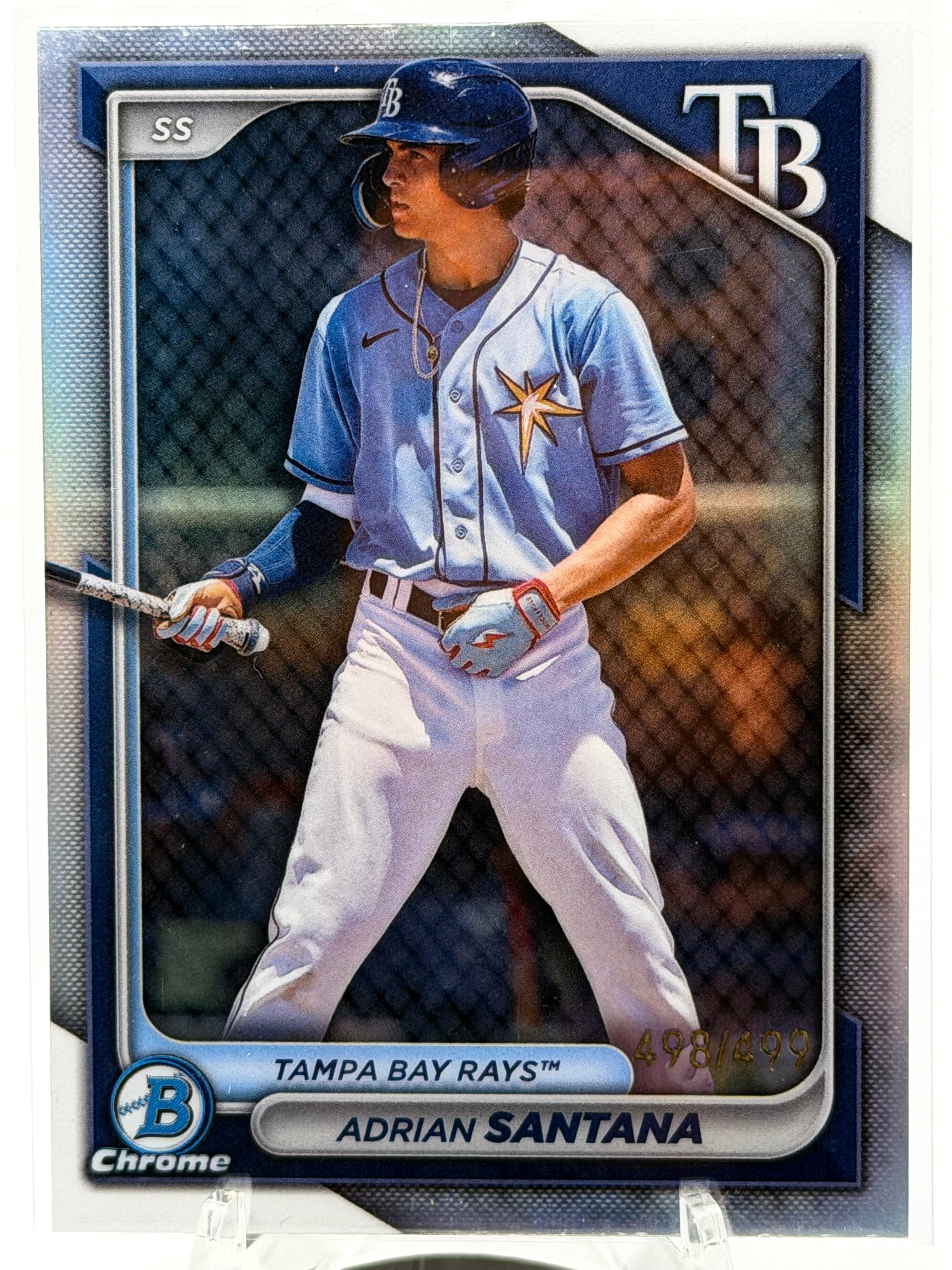 2024 Bowman Chrome Adrian Santana Refractor 498/499 #BCP-61