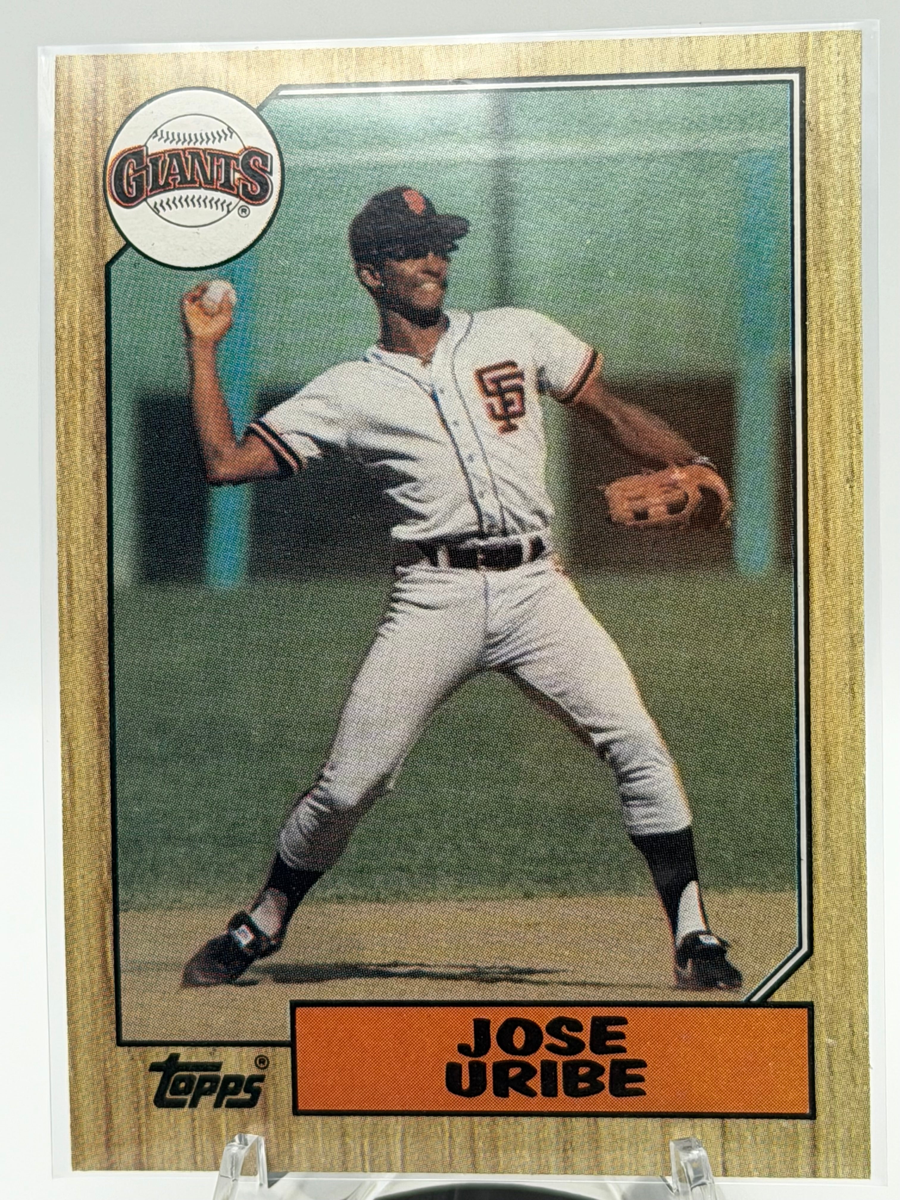 1987 Topps Jose Uribe #633