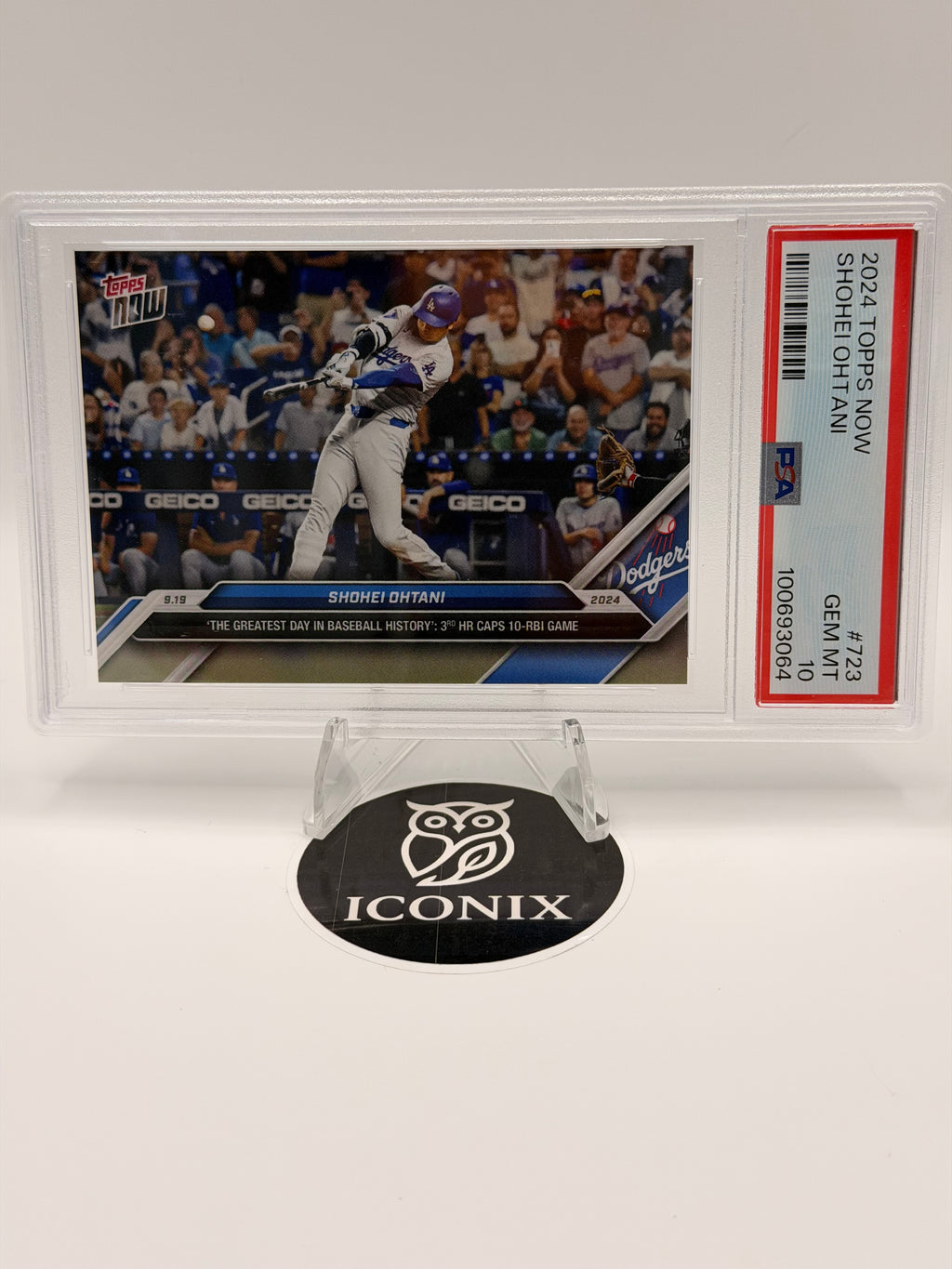 2024 Topps Now Shohei Ohtani #723 PSA GEM MT 10