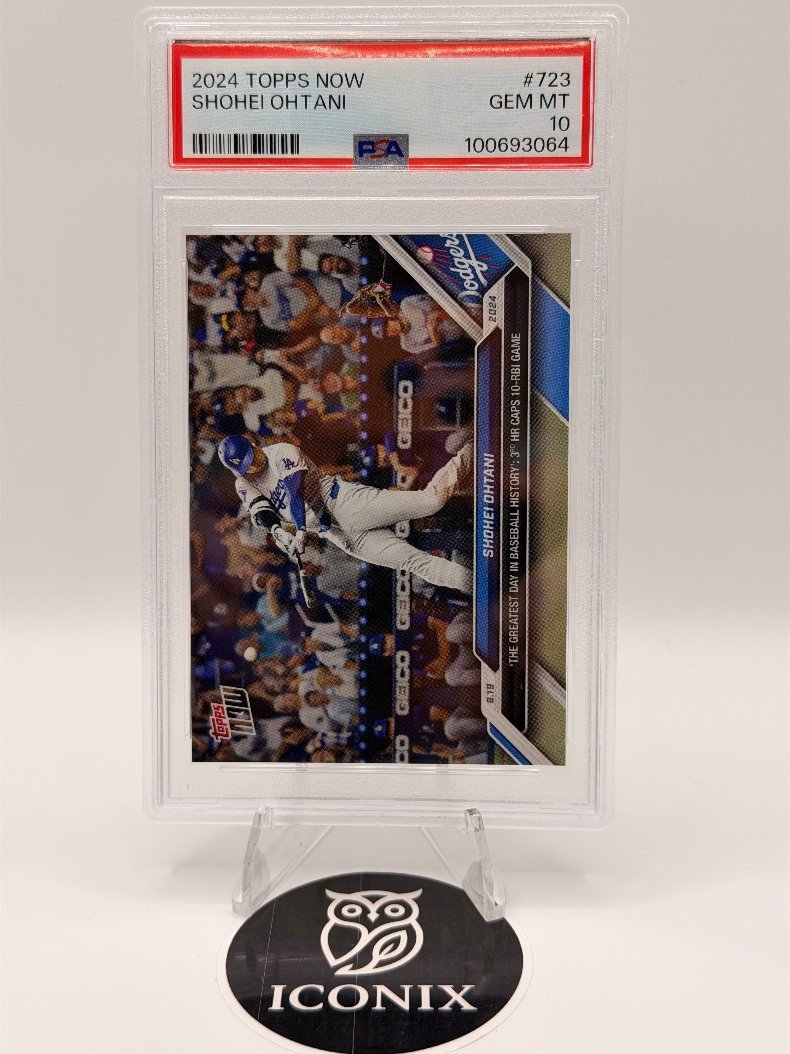 2024 Topps Now Shohei Ohtani #723 PSA GEM MT 10