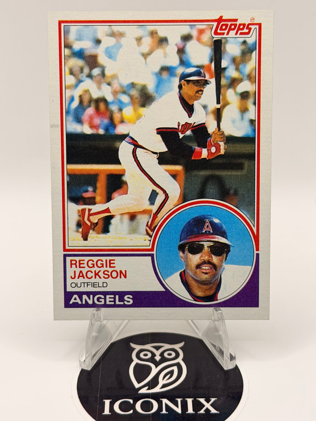 1982, 1983 Topps Reggie Jackson LOT of two cards, MLB HOF, Angels, Yankees