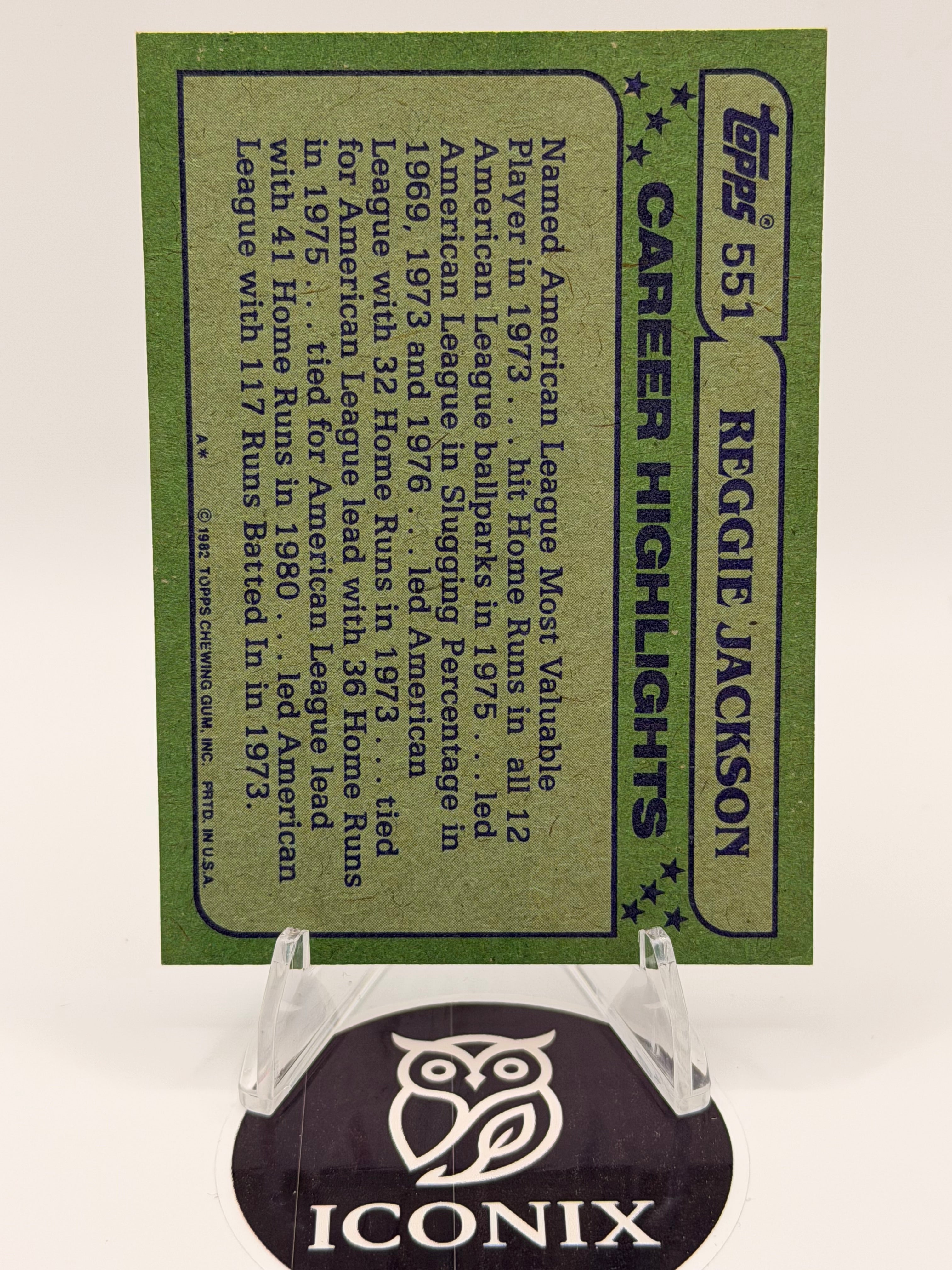 1982, 1983 Topps Reggie Jackson LOT of two cards, MLB HOF, Angels, Yankees