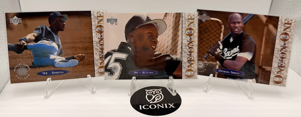 1995 Upper Deck One on One Michael Jordan (Lot of 3), NMT Excellent Condition
