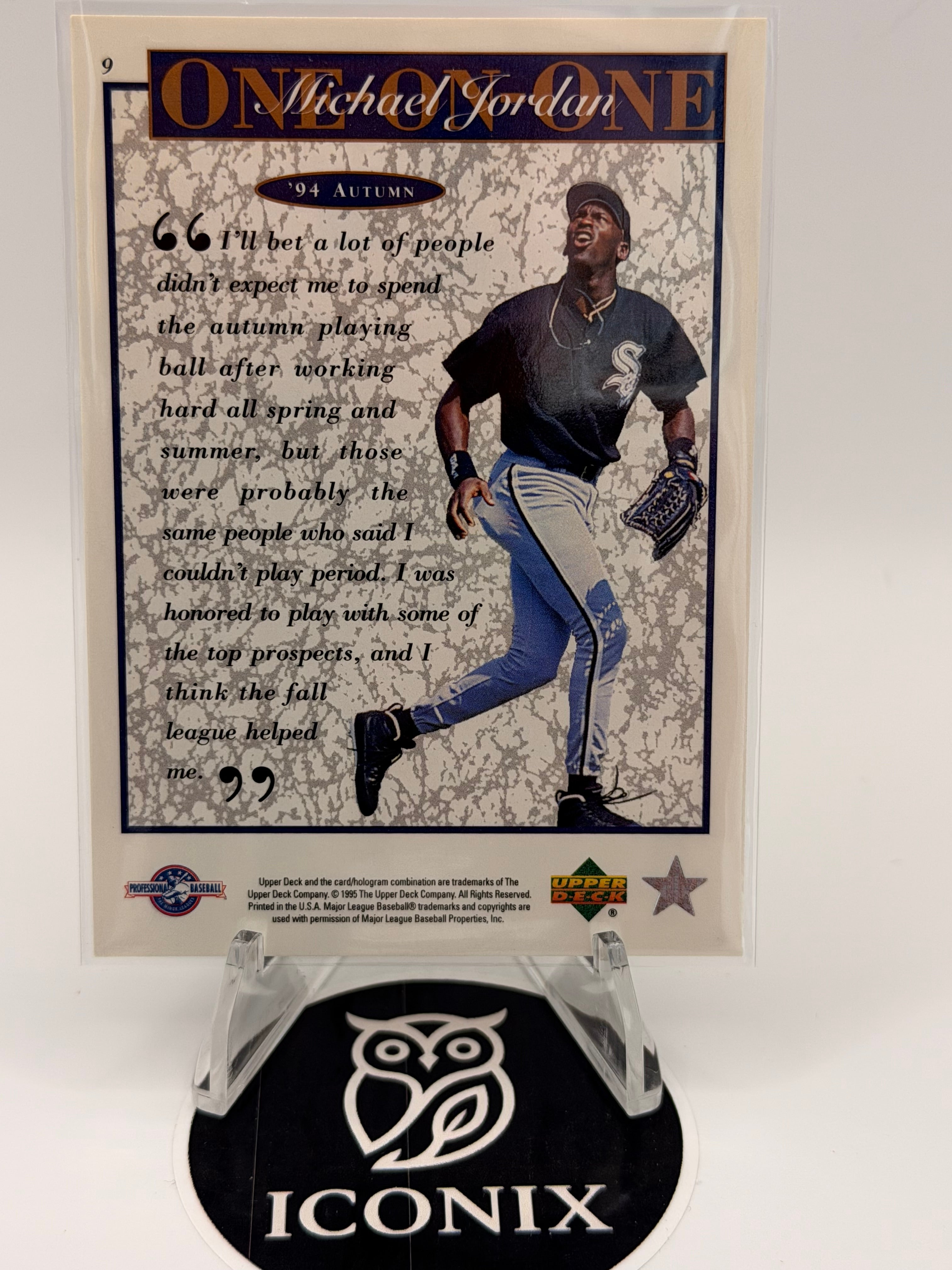 1995 Upper Deck One on One Michael Jordan (Lot of 3), NMT Excellent Condition