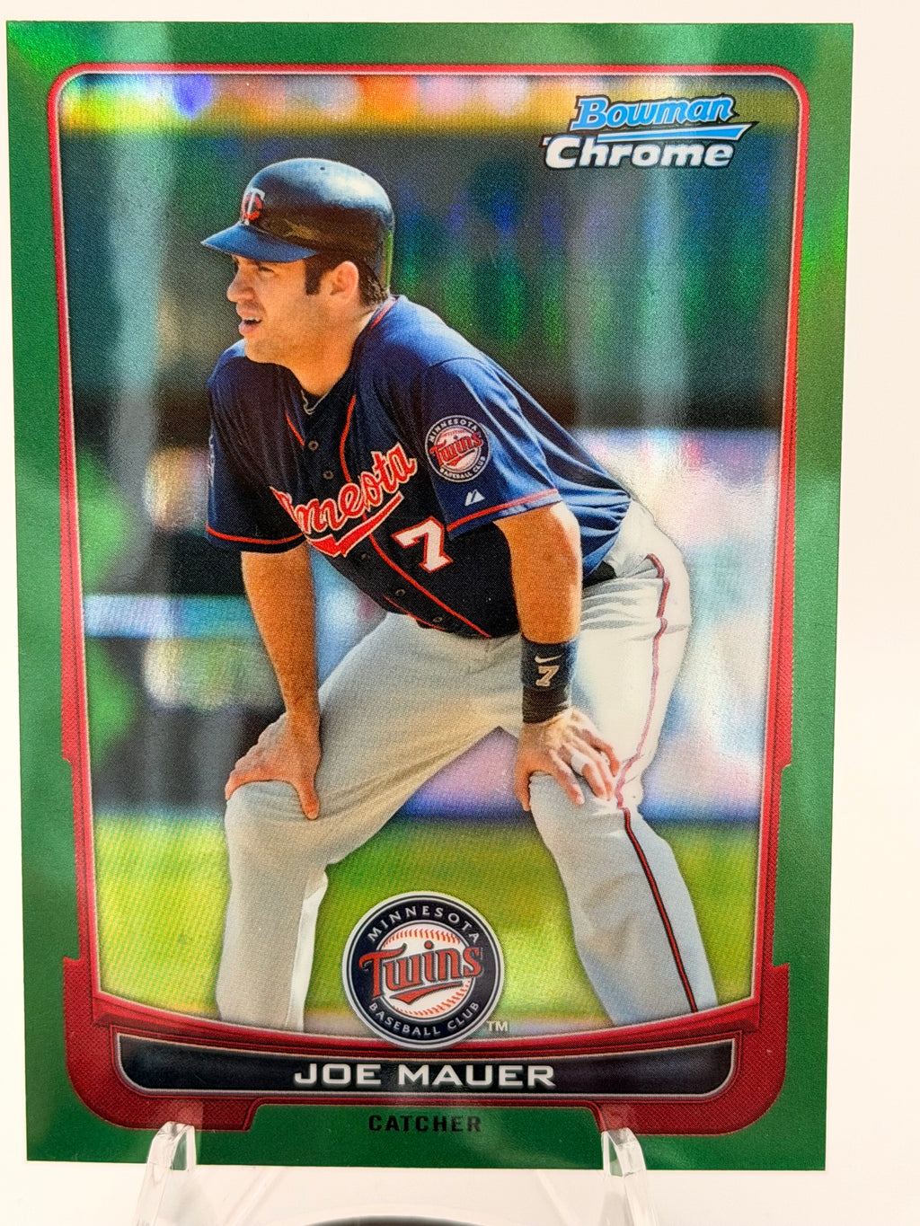 2012 Topps Chrome Joe Mauer Green Refractor #170 NMT