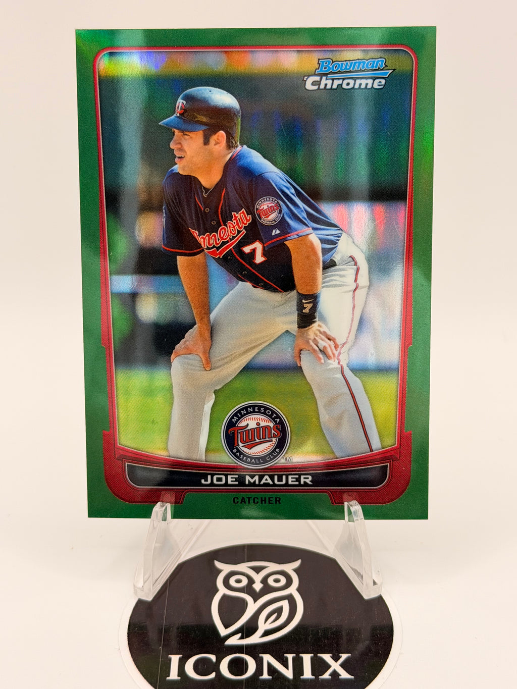 2012 Topps Chrome Joe Mauer Green Refractor #170 NMT
