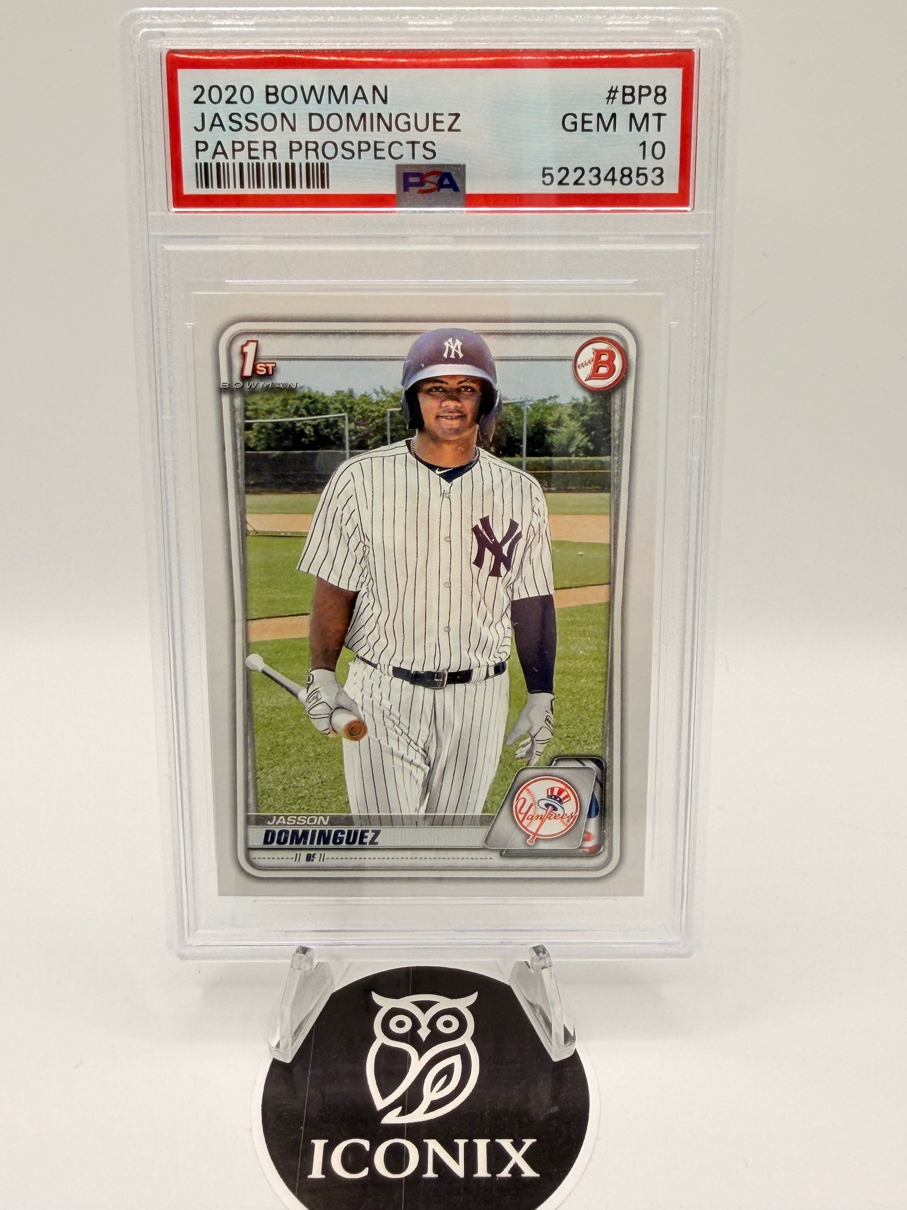 2020 Bowman Jasson Dominguez 1st Bowman #BP-8, PSA GEM 10