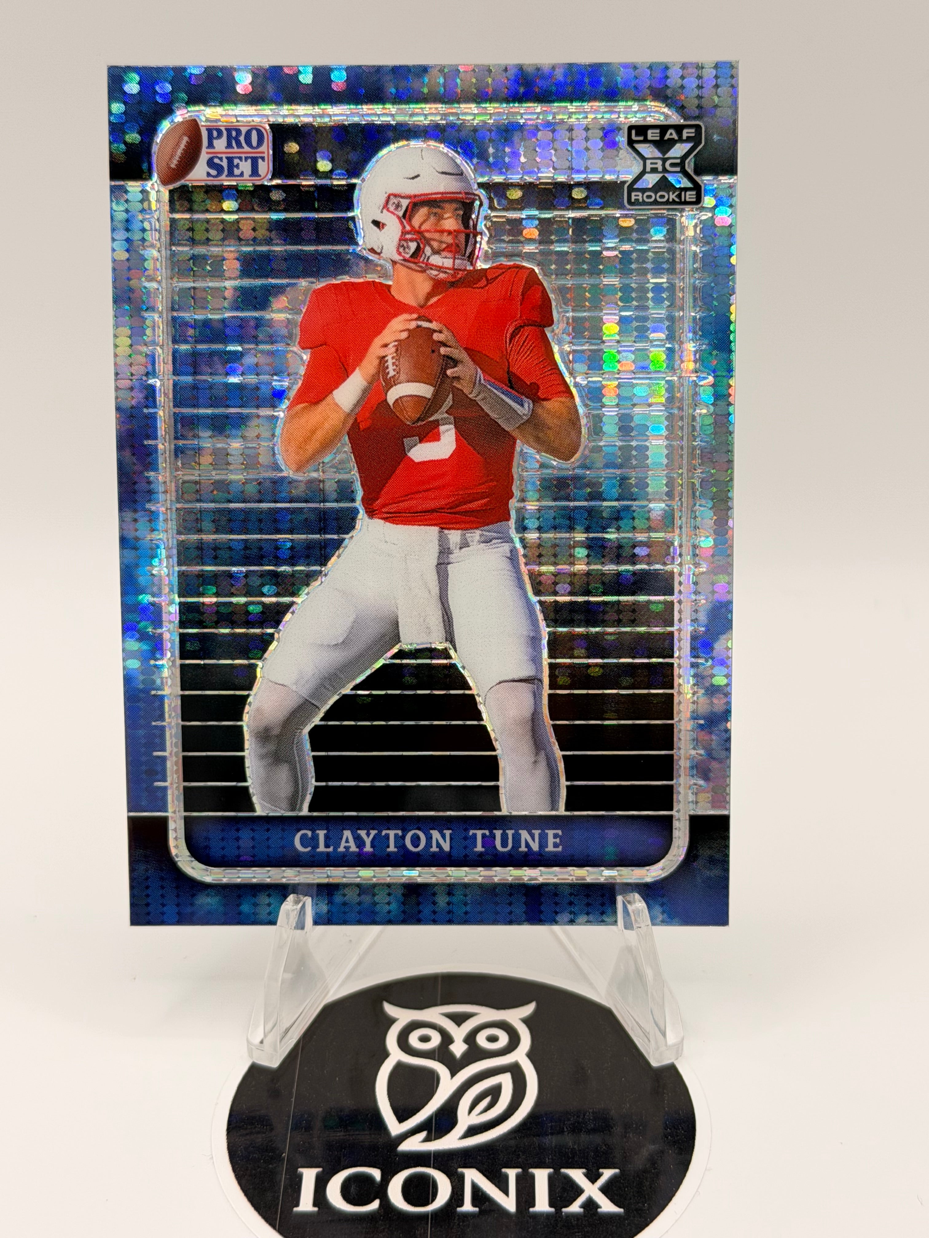 2023 Leaf Rookie Clayton Tune Blue Mosaci Prizm #75, 1/1 NMT-Excellent