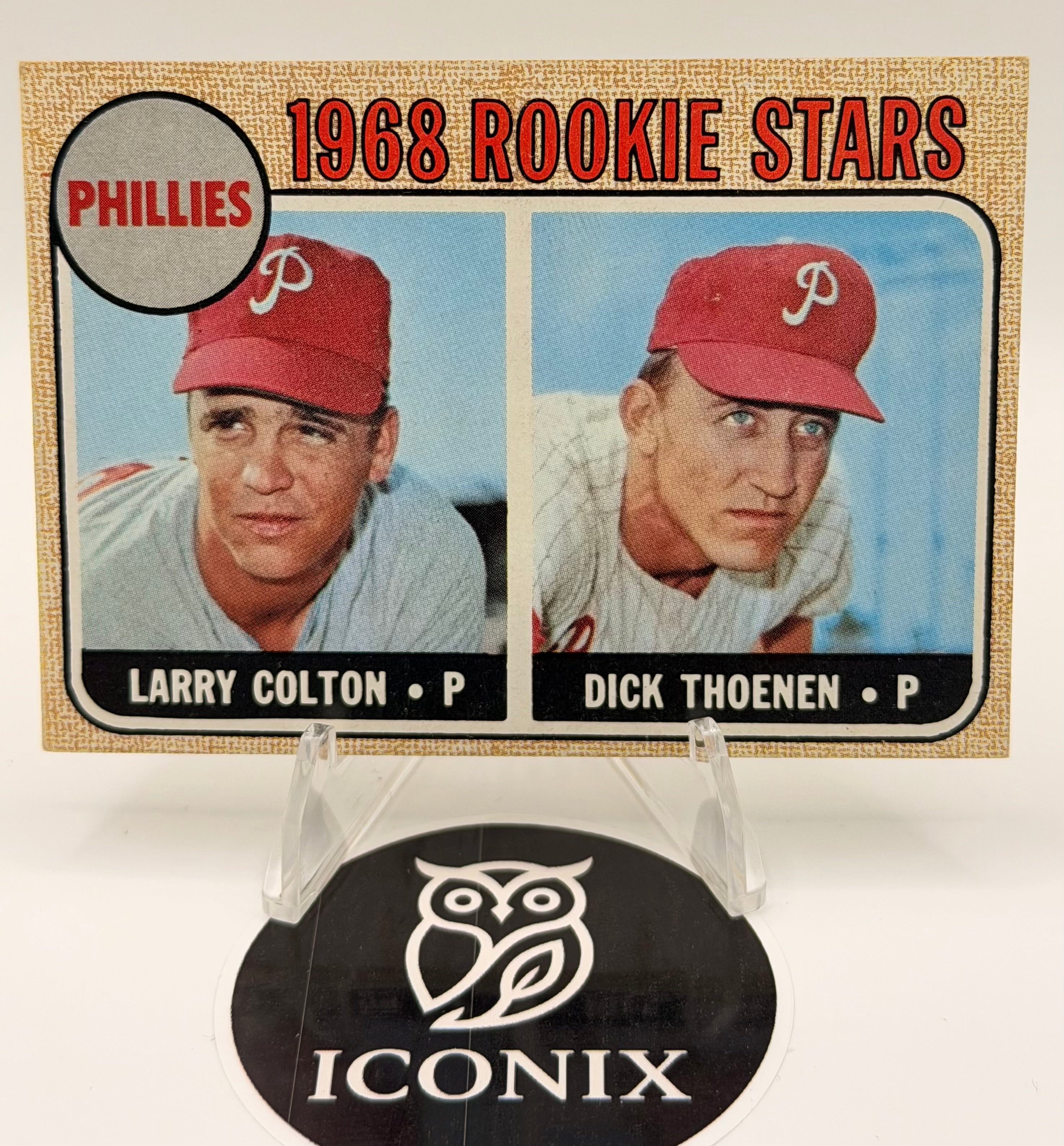 1968 Topps Rookie Stars Larry Colton, Dick Thoenen, Phillies #348