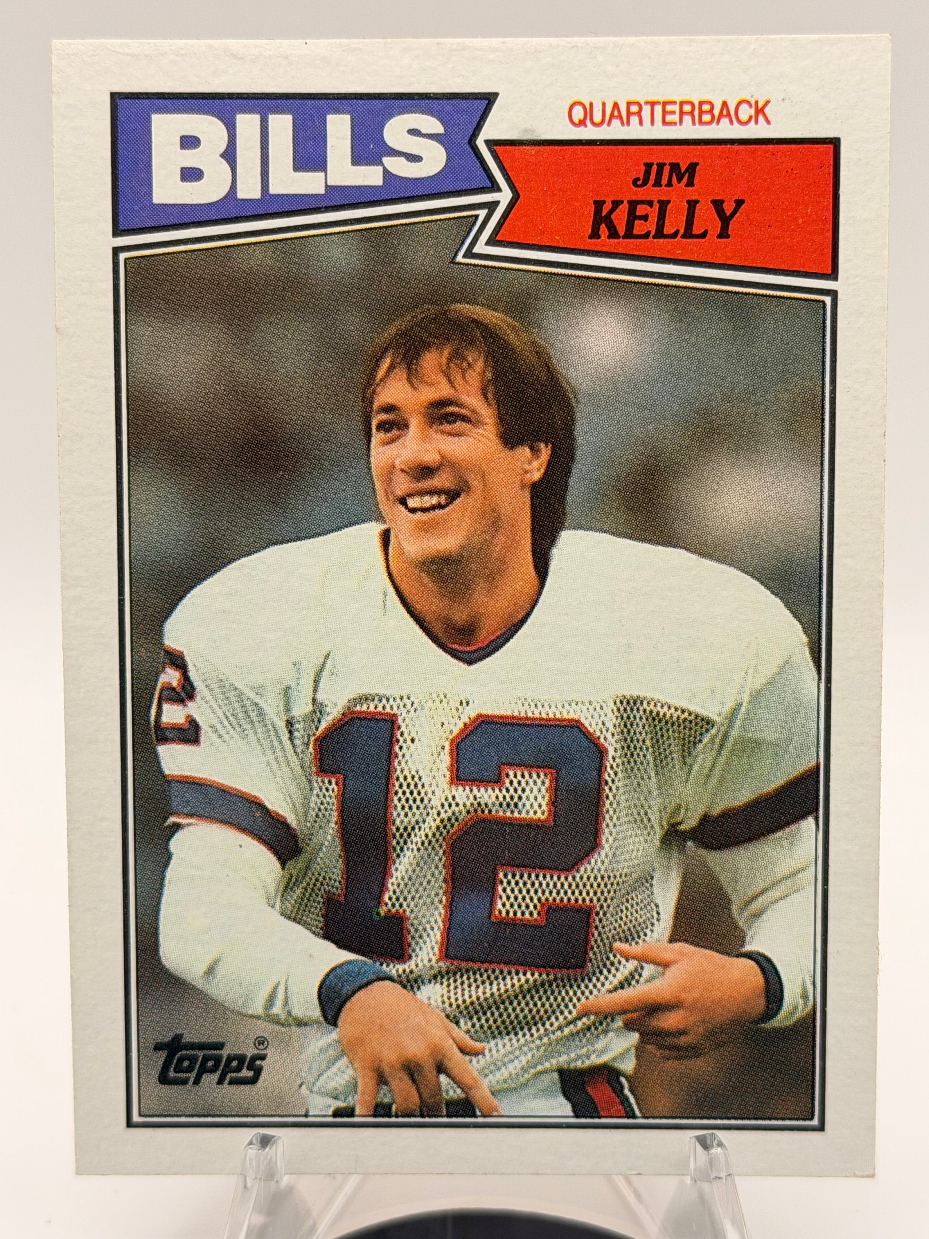 1987 Topps Jim Kelly #362 Rookie Card, HOF Buffalo Bills