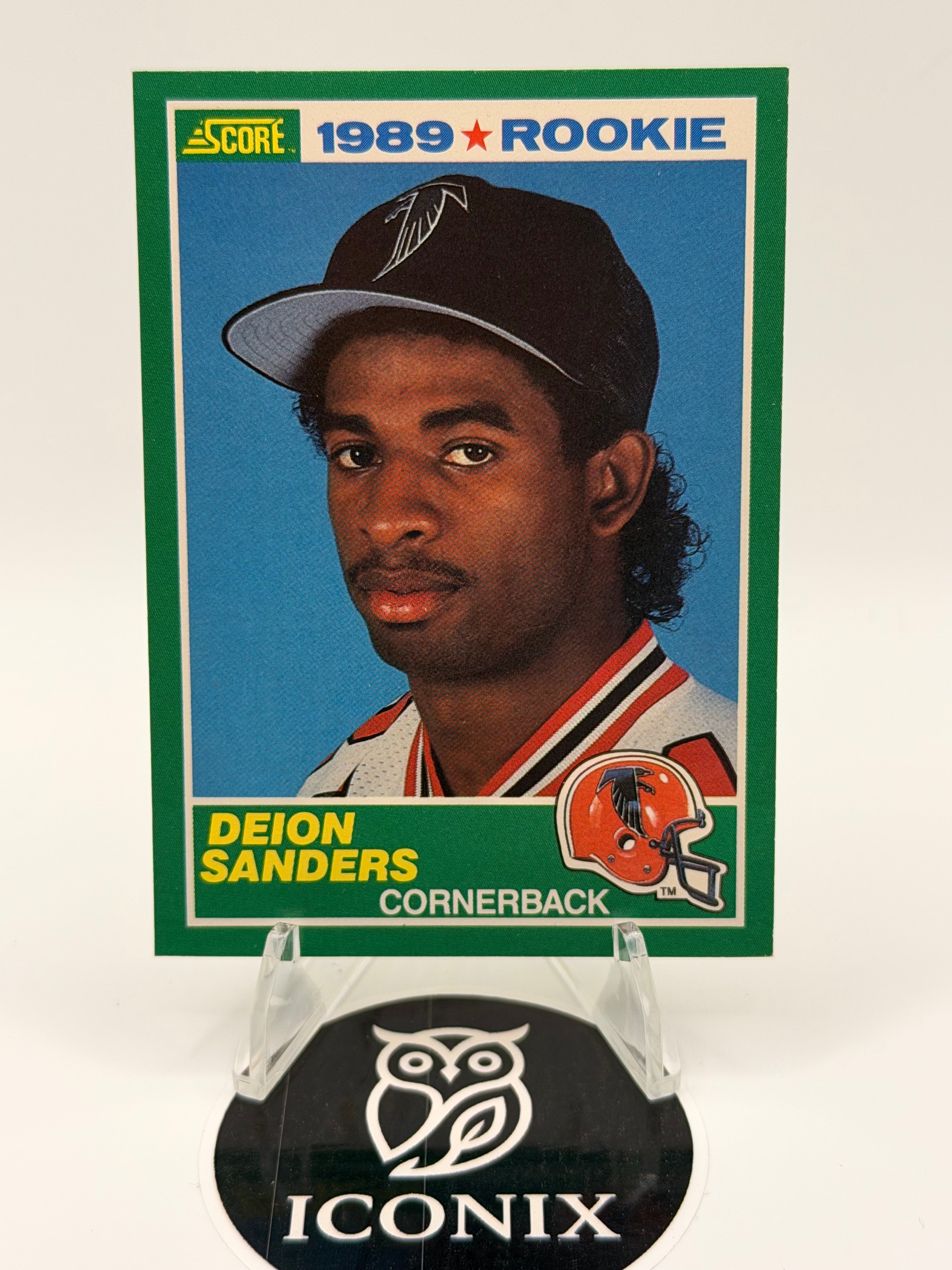1989 Score Deion Sanders NFL Rookie # 246 HOF Cornerback Atlanta Falcons