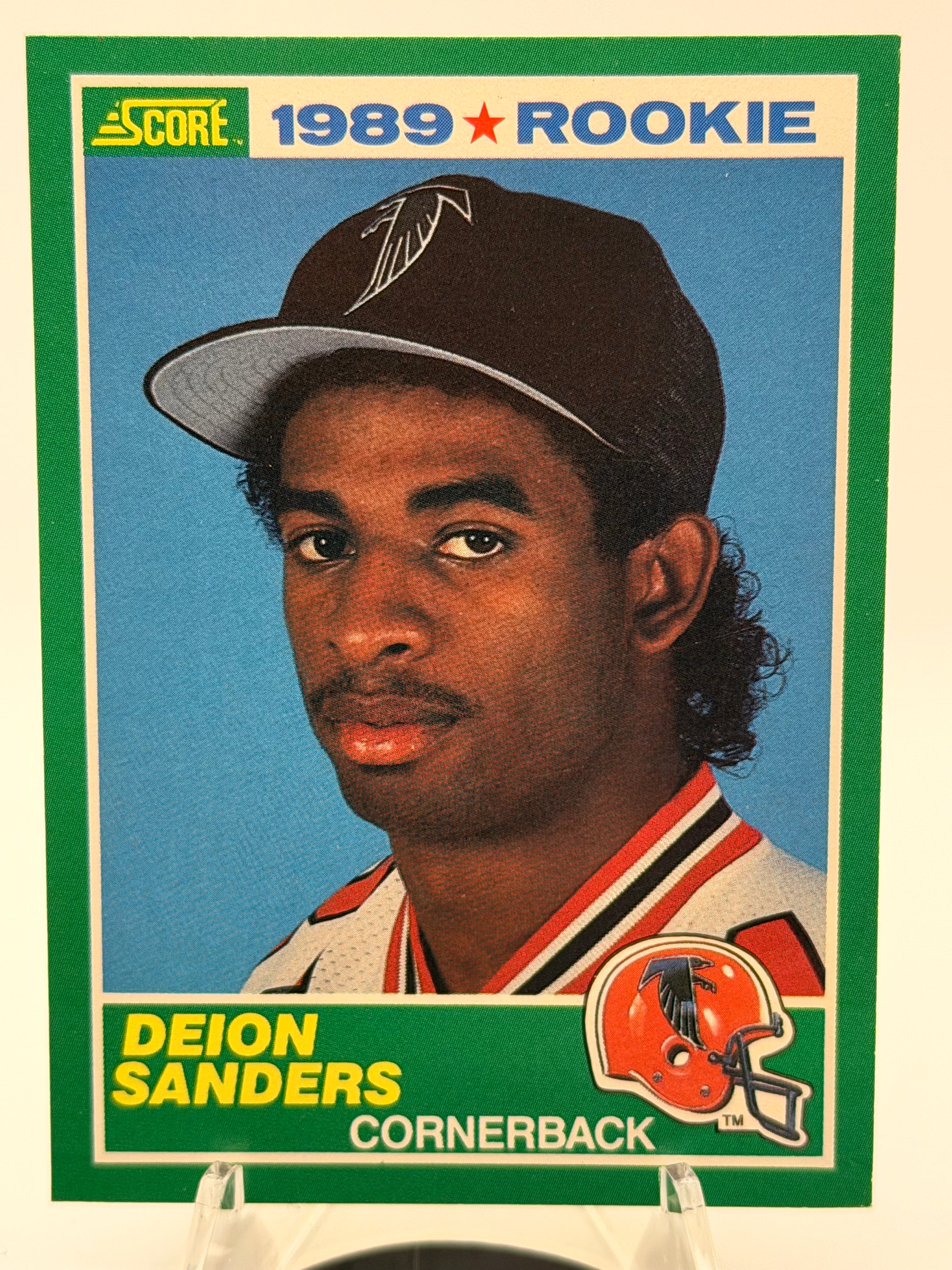 1989 Score Deion Sanders NFL Rookie # 246 HOF Cornerback Atlanta Falcons