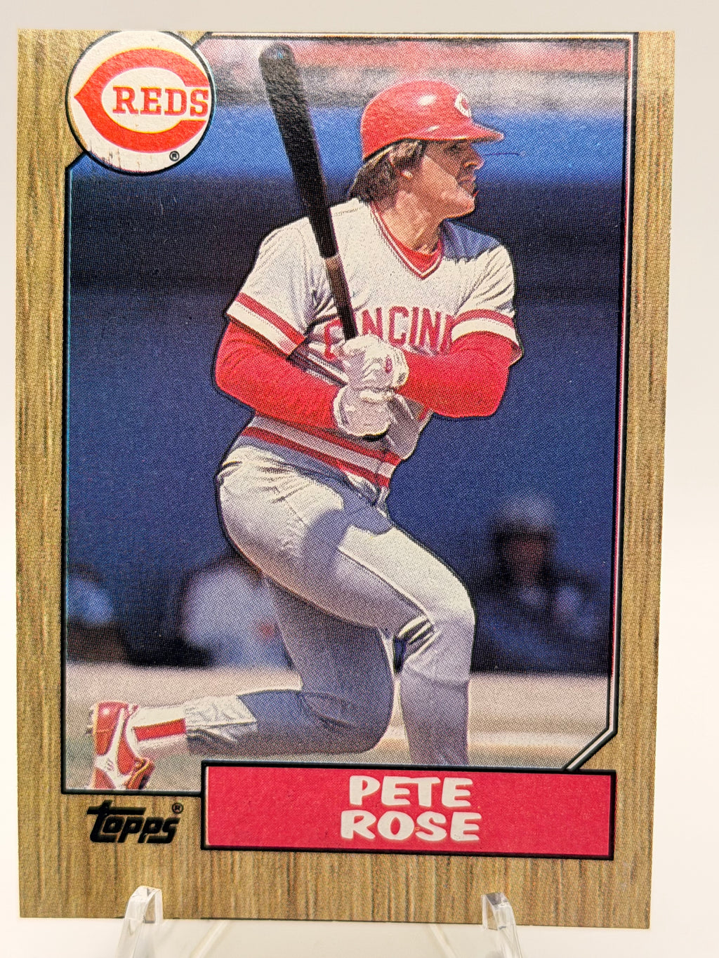 1987 Topps Pete Rose #200 (**ERROR** miscut)