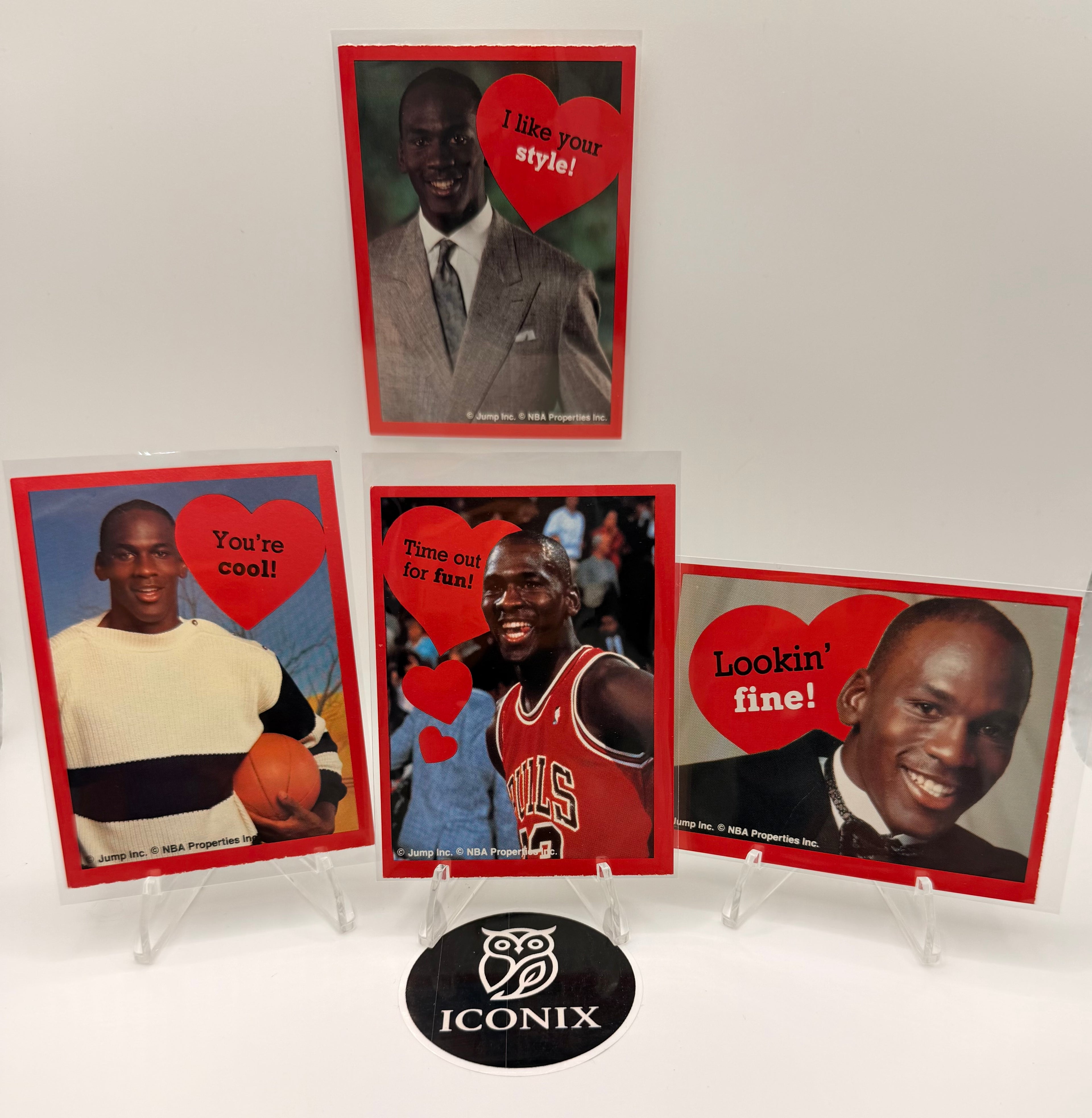 Michael Jordan Rare Valentine Cards - MINT condition
