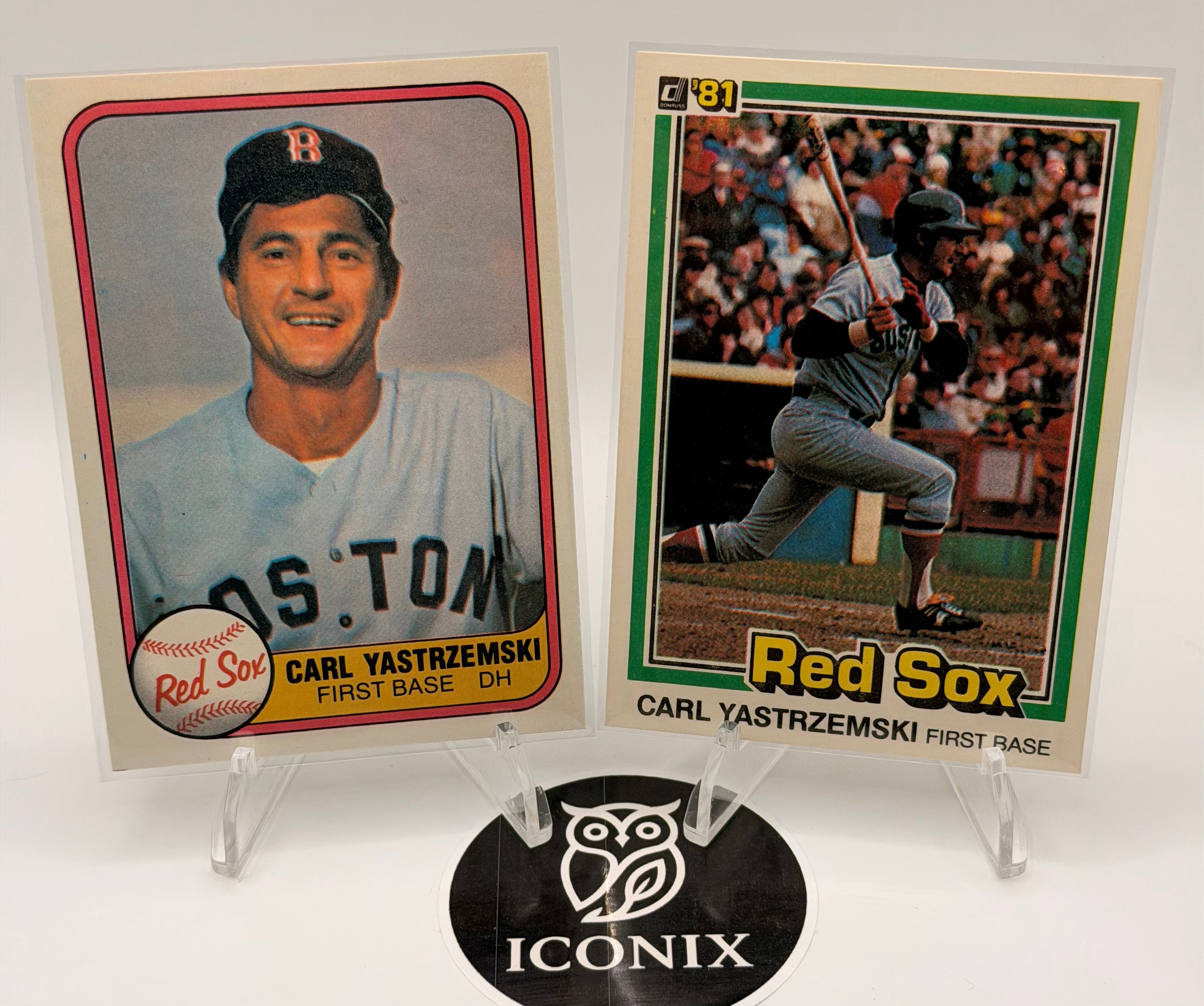 1981 Carl Yastrzemski Lot of Two Baseball Cards