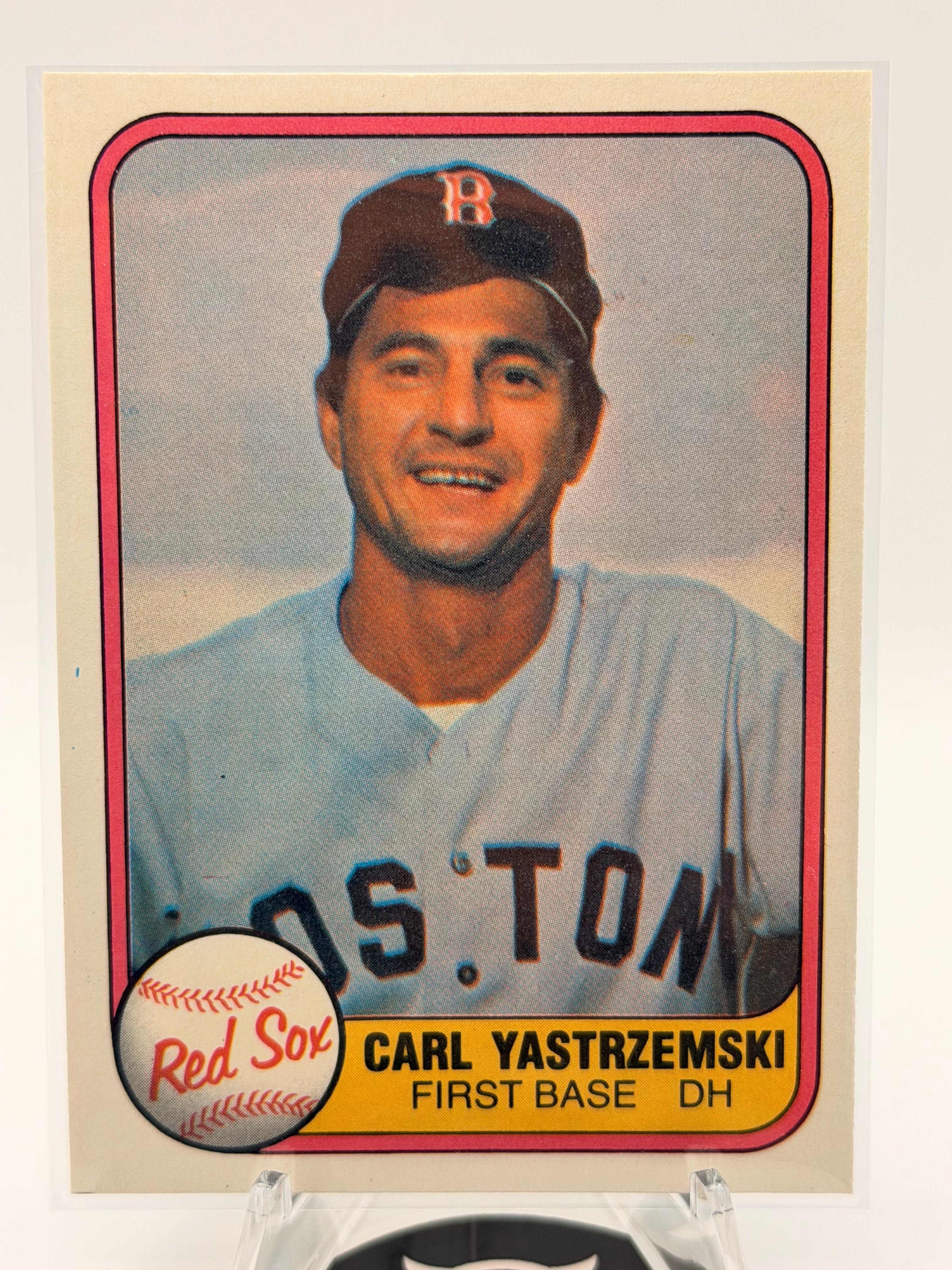 1981 Carl Yastrzemski Lot of Two Baseball Cards