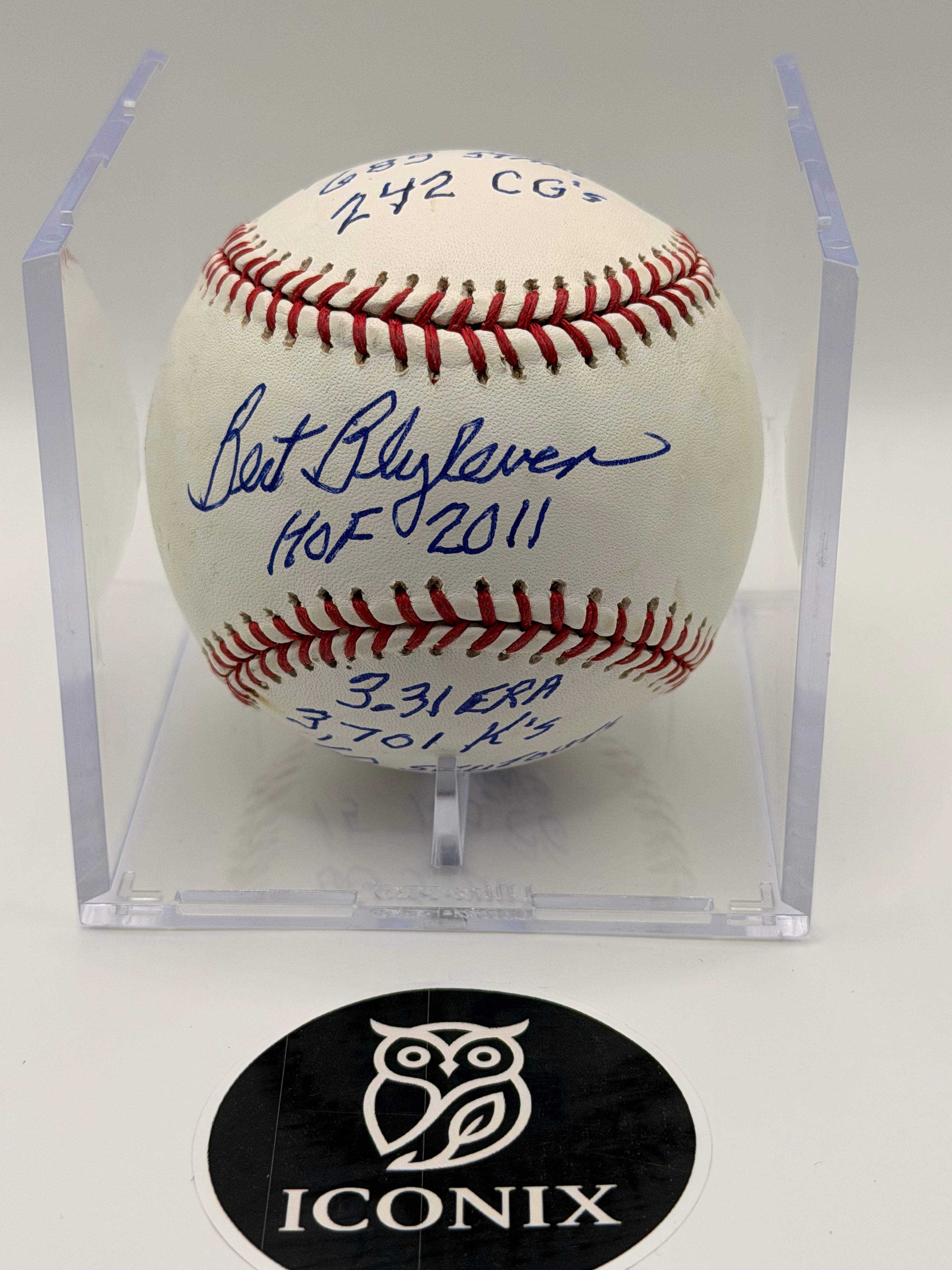 Bert Blyleven Signed / Autographed Hall of Fame Baseball with EIGHT Inscriptions, COA