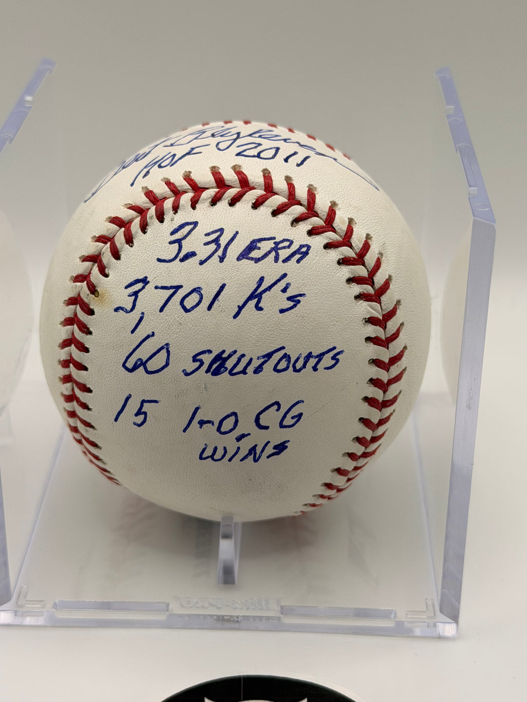 Bert Blyleven Signed / Autographed Hall of Fame Baseball with EIGHT Inscriptions, COA
