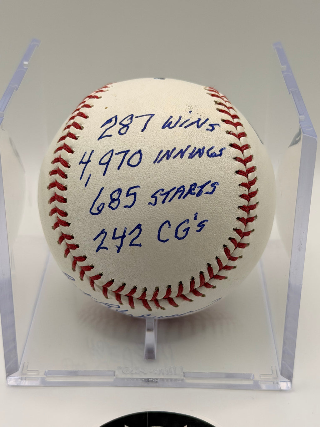 Bert Blyleven Signed / Autographed Hall of Fame Baseball with EIGHT Inscriptions, COA