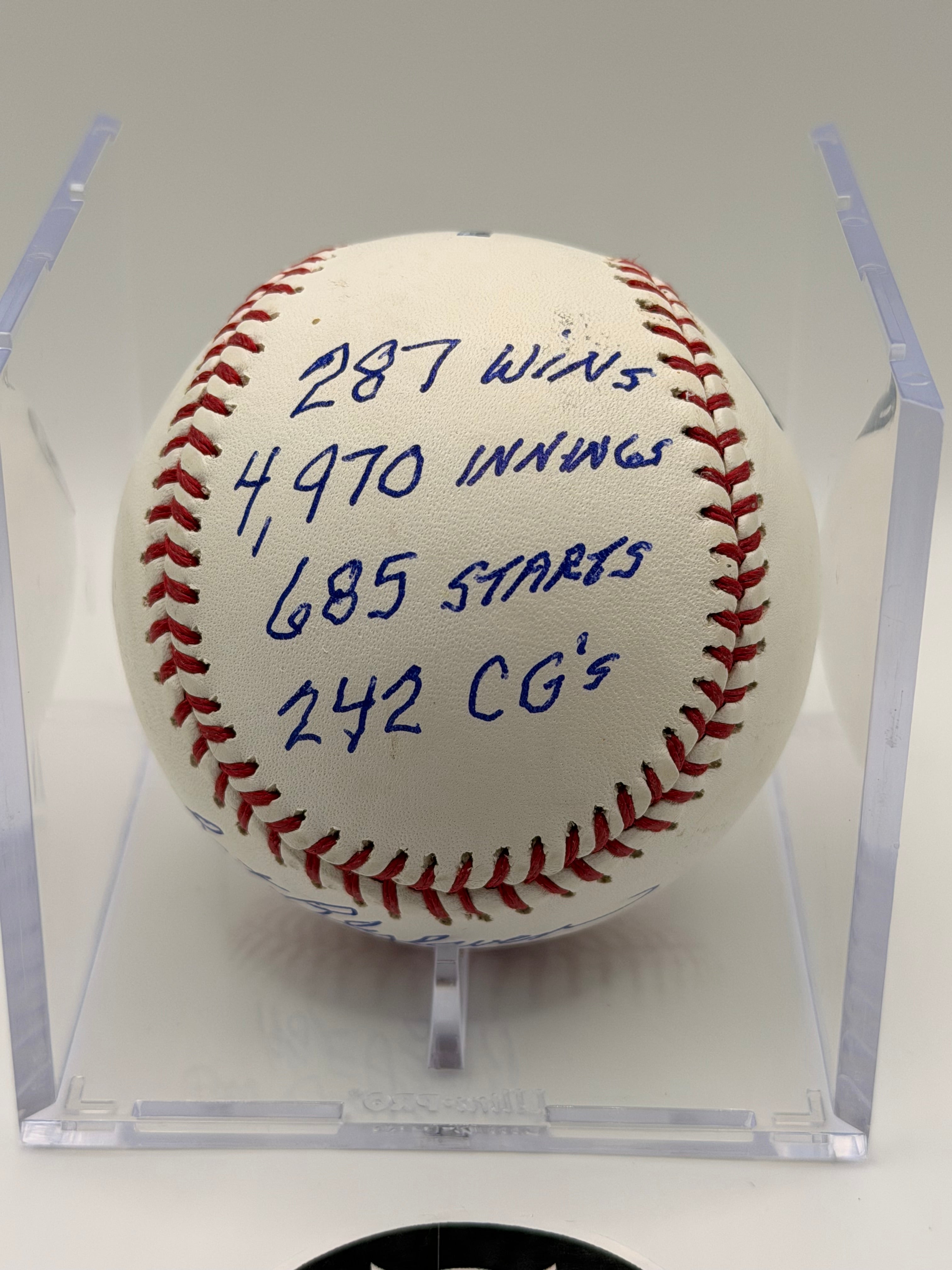 Bert Blyleven Signed / Autographed Hall of Fame Baseball with EIGHT Inscriptions, COA