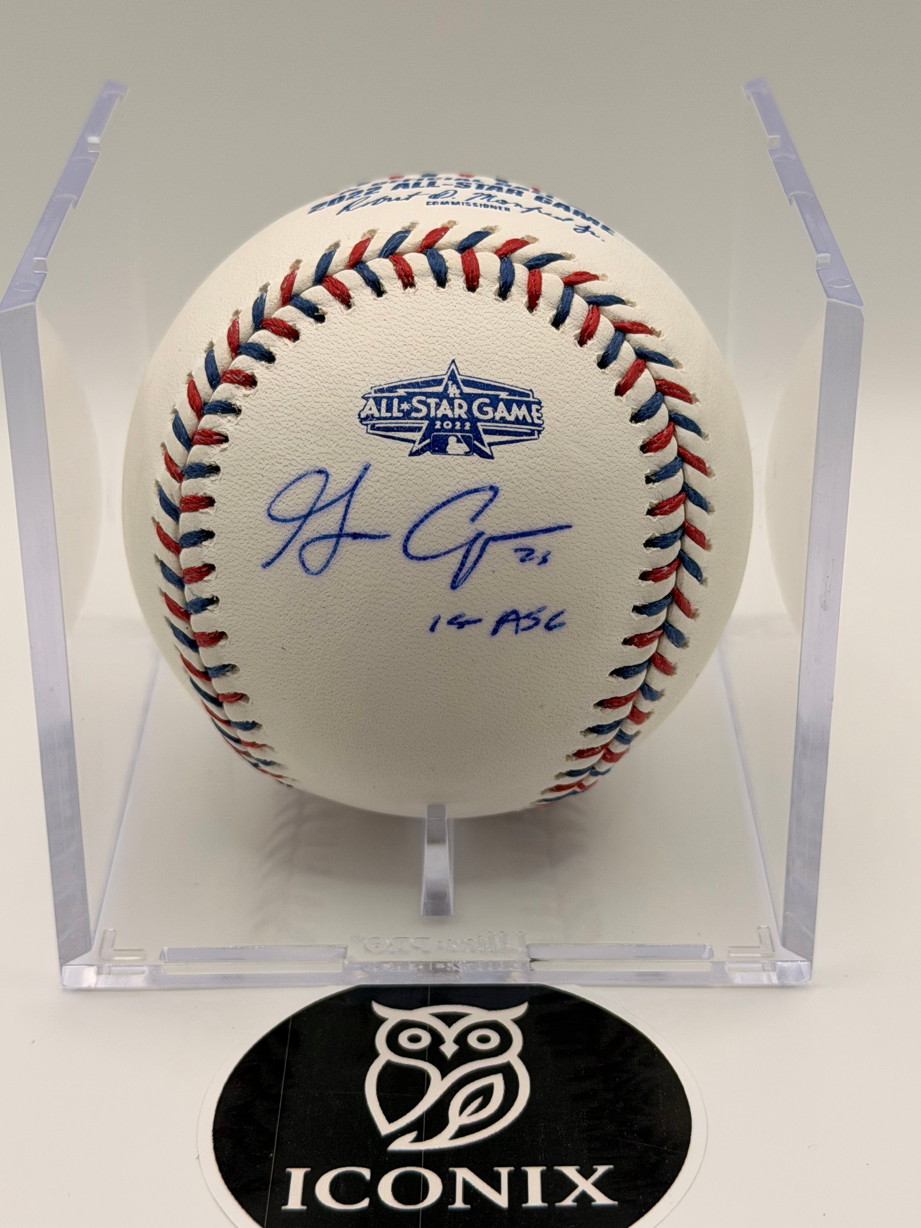 Garrett Cooper Signed MLB Baseball with Inscription "1st ASG" (NL All Star 2022) JSA COA