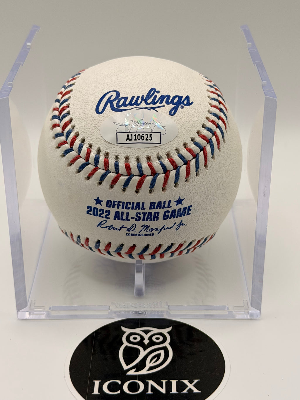Garrett Cooper Signed MLB Baseball with Inscription "1st ASG" (NL All Star 2022) JSA COA