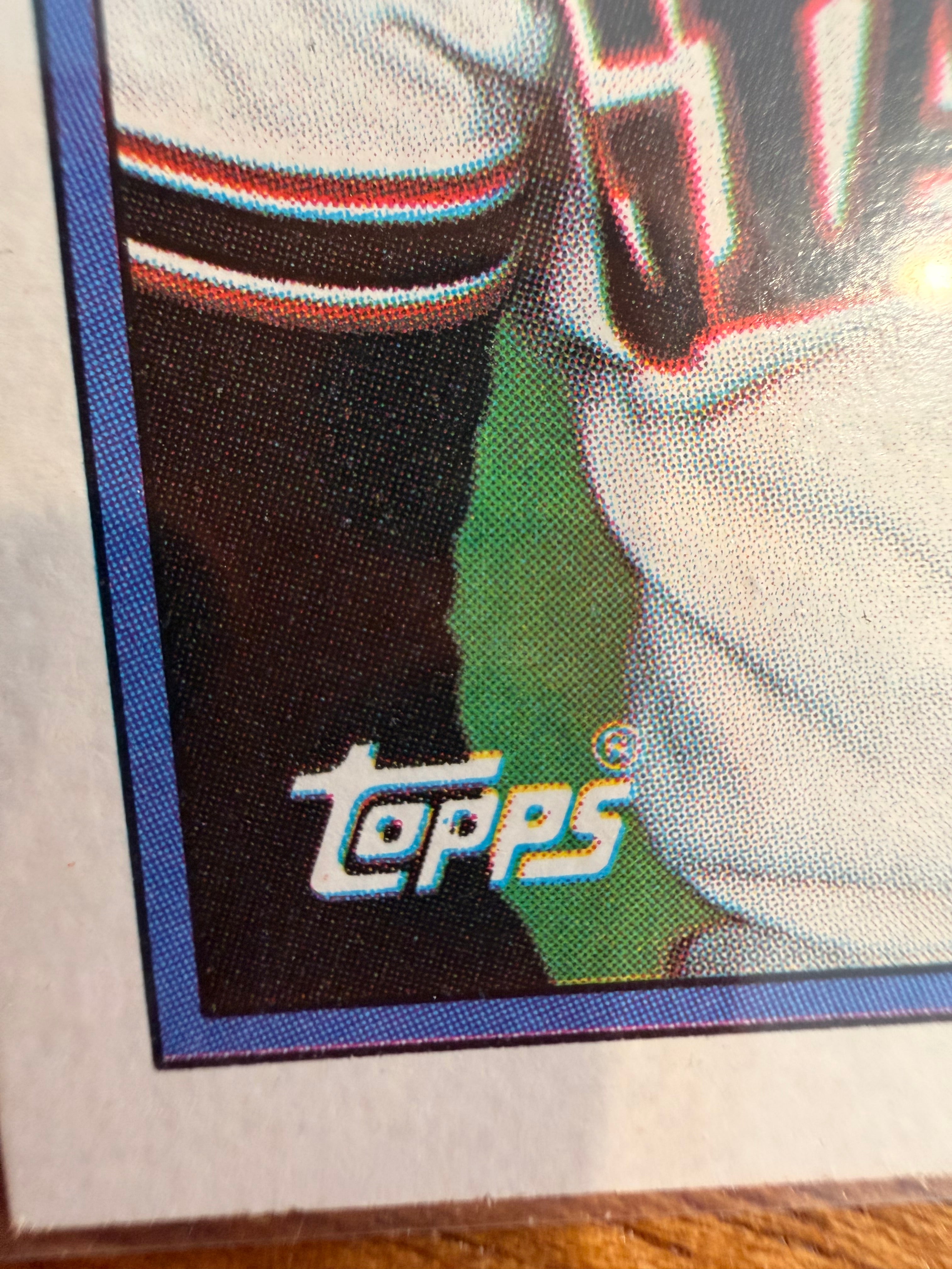 1988 Topps Jose Uribe #302 (ERROR Topps Logo Misprint on Front)